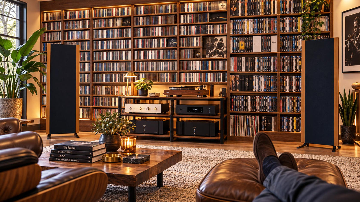 Listening Room CD Wall - Audiophile Blog