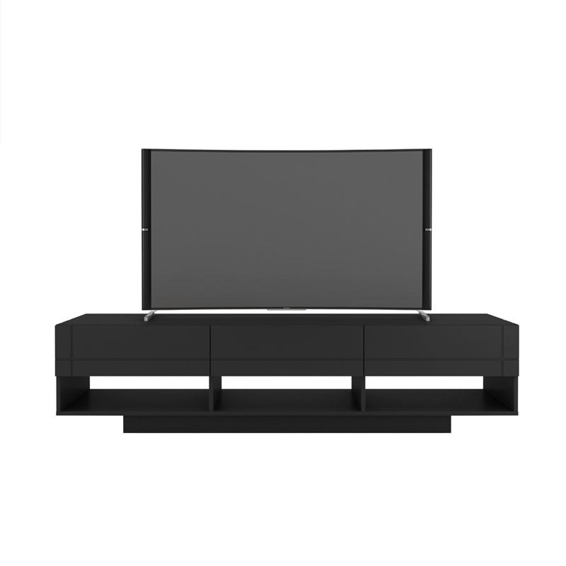 Nexera Stereo Series TV Stand (3 Drawers, 72-inch, Black) 105406