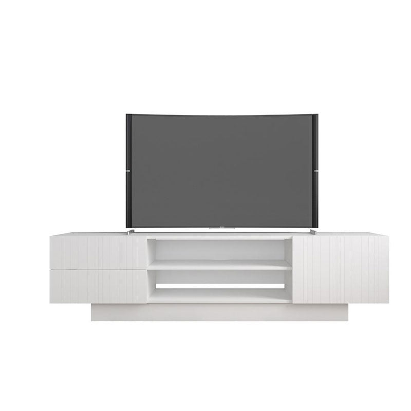 Nexera Marble Series TV Stand (72-inch, White) 115403
