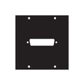 Middle Atlantic UCP Module (One DB25 Punchout) 1DB25