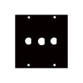 Middle Atlantic UCP Module (Three 1/2 inch BNC Punchouts) 1/2BNC3