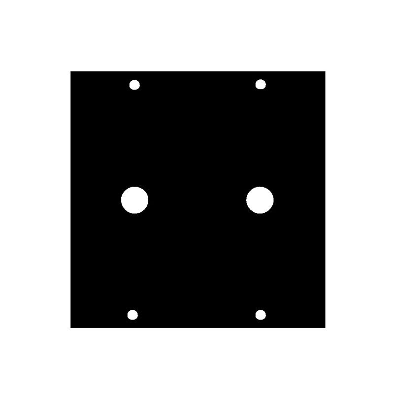 Middle Atlantic UCP Module (Two 1/4 inch Punchouts) 1/4X2