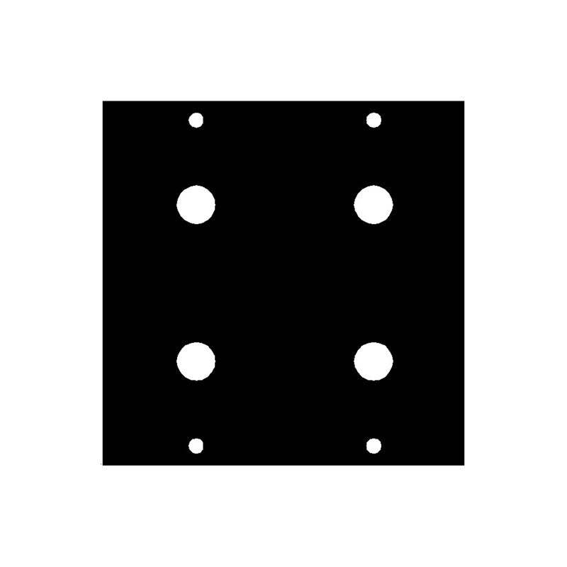 Middle Atlantic UCP Module (Four 1/4 inch Punchouts) 1/4X4