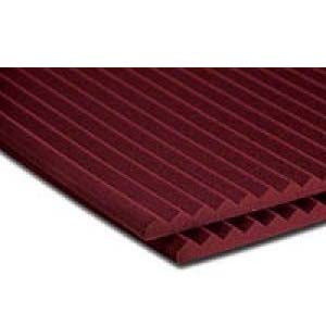 Auralex Acoustics 1 inch Wedge StudioFoam Sound Absorption Panels (Burgundy 20 pack) 1SF24BUR