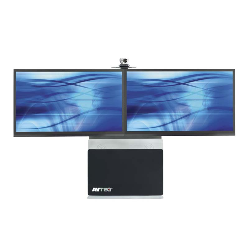 iCartTX Large Format Display Stand (Dual 82 inch, Speaker) ELT-2000L