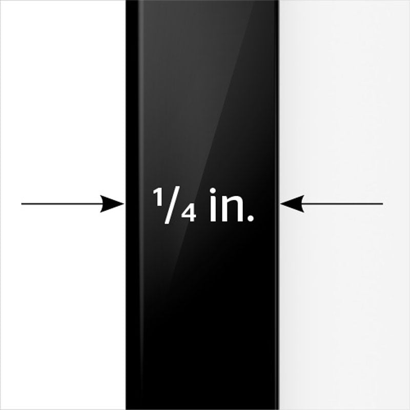 Da-Lite 29958 UTB Contour Fixed Frame, quarter-inch screen frame thickness detail