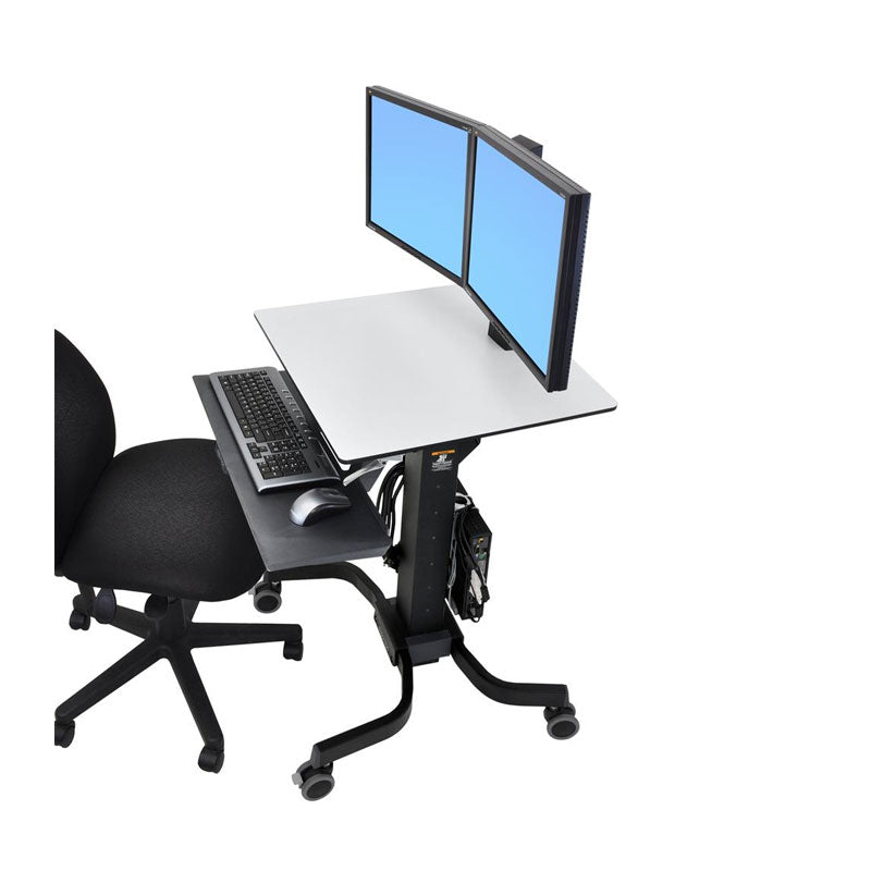 Ergotron Sit-Stand Workstation 24-214-085, dual-monitor sit-stand workstation