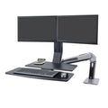 Ergotron Sit-Stand Desk Arm (WorkFit-A, Dual, Worksurface) 24-316-026