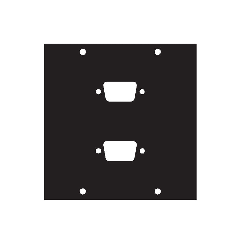 Middle Atlantic UCP Module (Two DB9 Punchouts) 2DB9