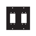 Middle Atlantic UCP Module (Two EDAC/ELCO 38 Pin Punchouts) 2ELCO38