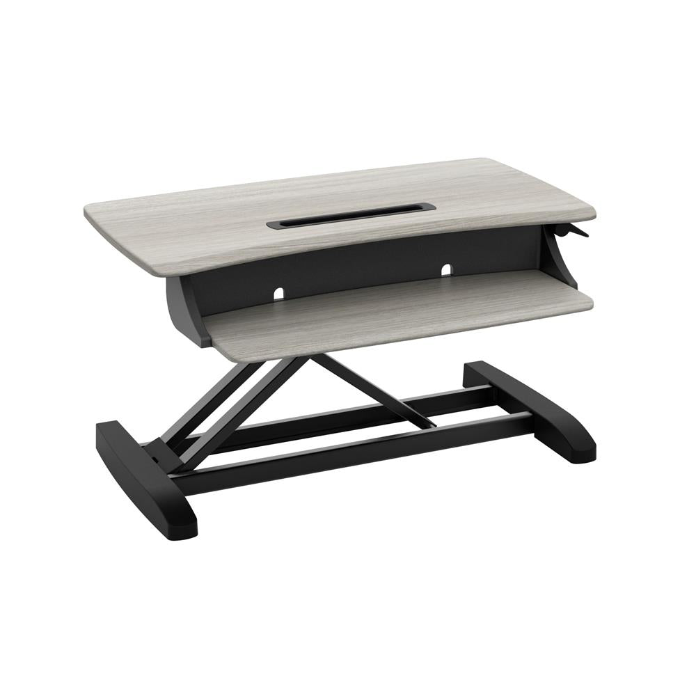 Ergotron Sit-Stand Desk Converter 33-458-917, sit-stand desk converter raised rear view