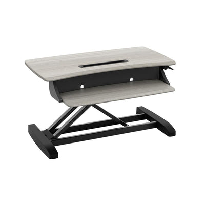 Ergotron Sit-Stand Desk Converter 33-458-917, sit-stand desk converter raised rear view