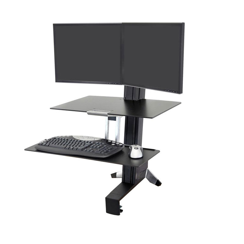 Ergotron Sit-Stand Desk Mount (WorkFit-S, Dual, WS, Front) 33-349-200