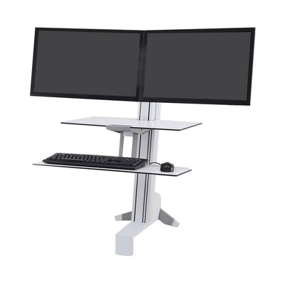 Ergotron Sit-Stand Desk Mount (WorkFit-S, Dual, WS, Front, WT) 33-349-211