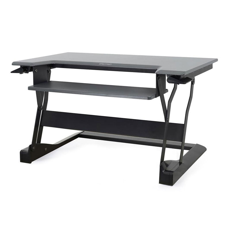 Ergotron Sit-Stand Desk Converter (WorkFit-T, Med, BK Grey) 33-397-085