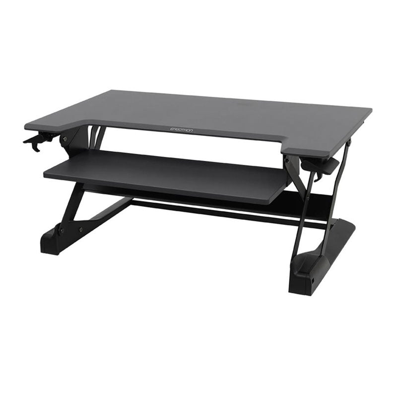 Ergotron Sit-Stand Desk Converter (WorkFit-TL, Lg, BK Grey) 33-406-085