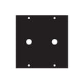 Middle Atlantic UCP Module (Two 3/8 inch Punchouts) 3/8X2