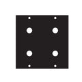 Middle Atlantic UCP Module (Four 3/8 inch Punchouts) 3/8X4
