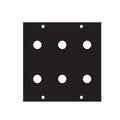 Middle Atlantic UCP Module (Six 3/8 inch Punchouts) 3/8X6
