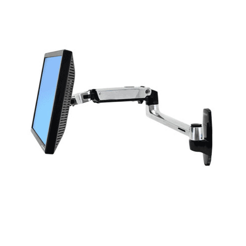 Ergotron LX Extending Adjustable Desktop Wall Mount for 10-30 inch Screens 45-180-19