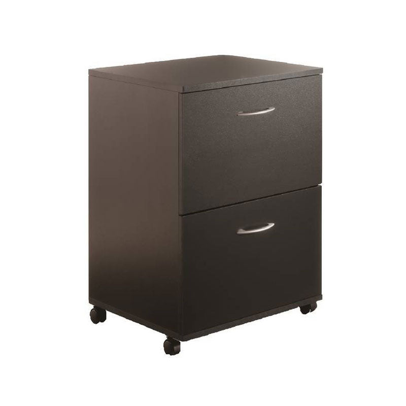 Nexera Essentials Mobile Filing Cabinet (2-Drawer, Black) 6093