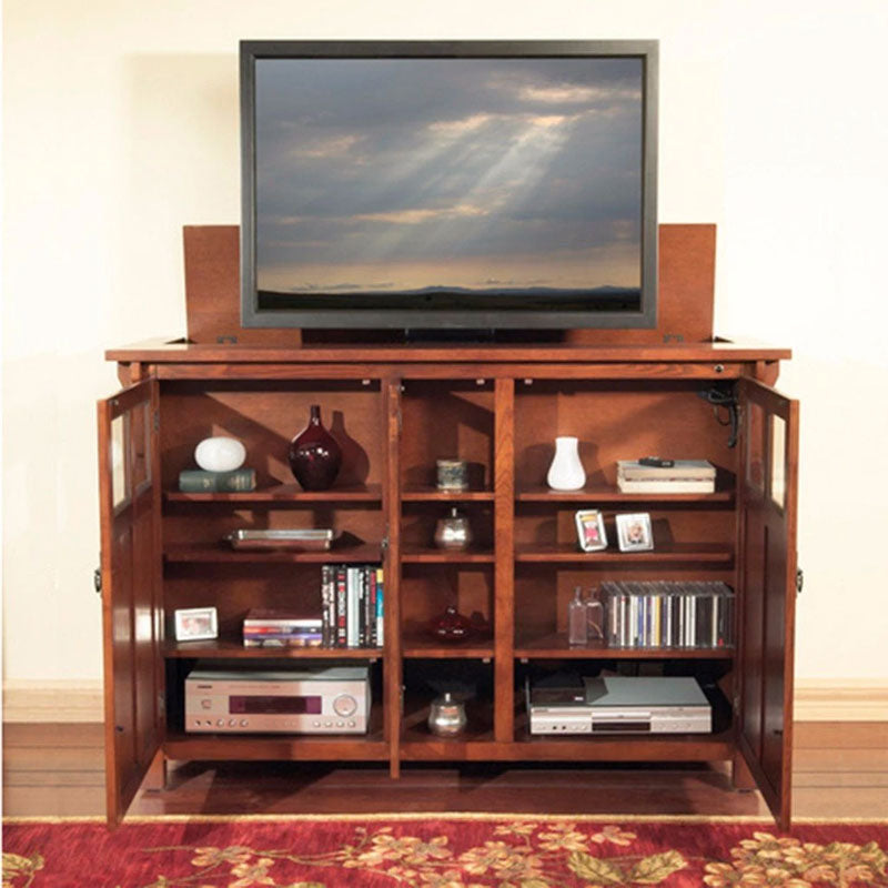 Touchstone Bungalow Mission TV Lift Cabinet (60 inch, Chestnut) 70062 alternate image 2