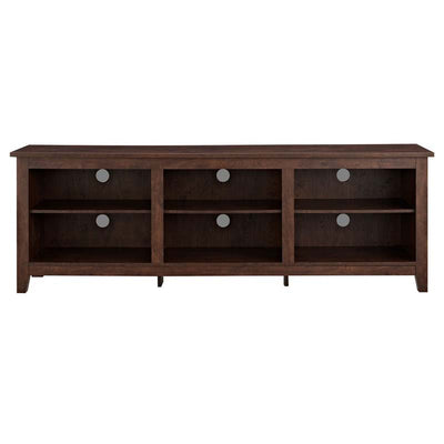 Walker Edison Essentials 70 inch TV Stand W70CSPTB, TV console front view
