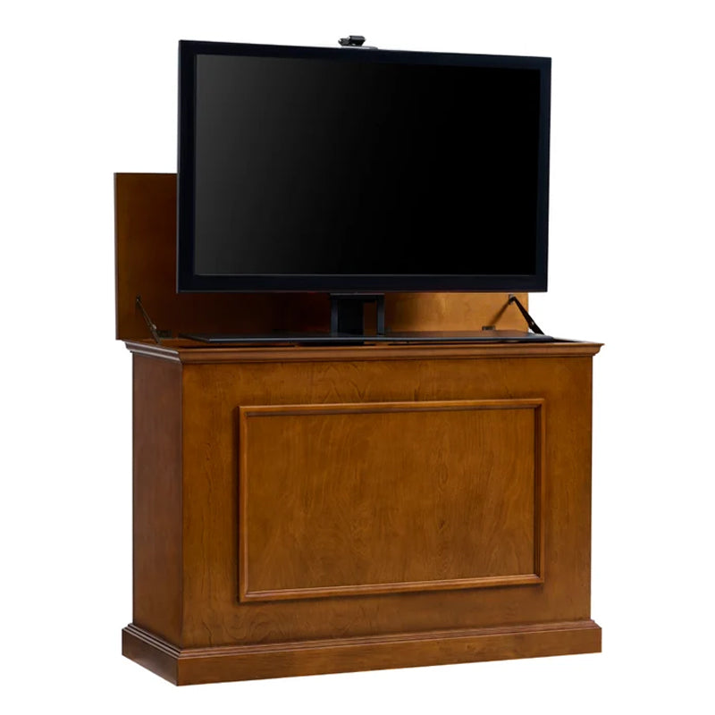 Touchstone Elevate TV Lift Cabinet 72009, TV lift cabinet with display raised