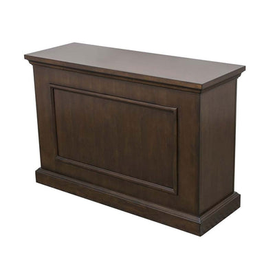 Touchstone Mini Elevate TV Lift Cabinet 75008, dark wood TV lift cabinet, left perspective