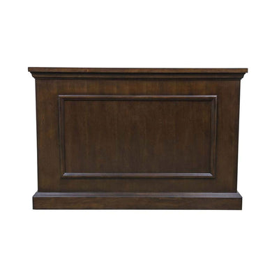 Touchstone Mini Elevate TV Lift Cabinet 75008, dark wood TV lift cabinet, straight-on front view