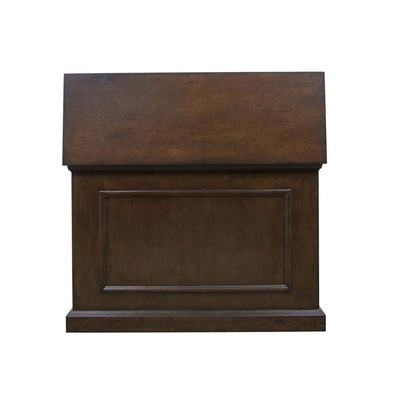 Touchstone Mini Elevate TV Lift Cabinet 75008, dark wood TV lift cabinet with raised lid
