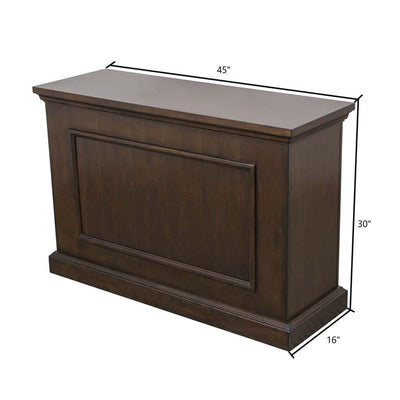 Touchstone Mini Elevate TV Lift Cabinet 75008, TV lift cabinet dimensions diagram