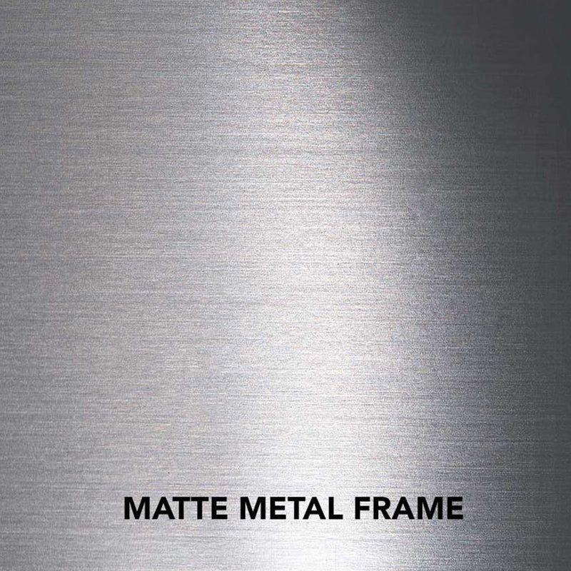 Touchstone Sideline DLX Recessed Electric Fireplace 86273, matte metal fireplace frame finish
