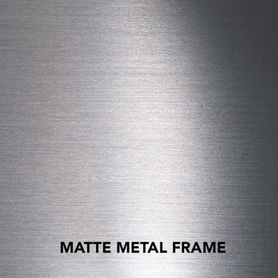 Touchstone Sideline DLX Recessed Electric Fireplace 86273, matte metal fireplace frame finish