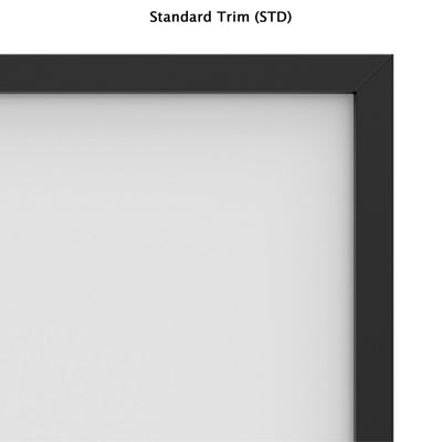 Da-Lite 38151V Da-Snap Fixed Frame, standard trim corner detail