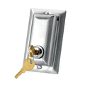 Da-Lite Locking Switch Cover Plate (Stainless Steel) 98837
