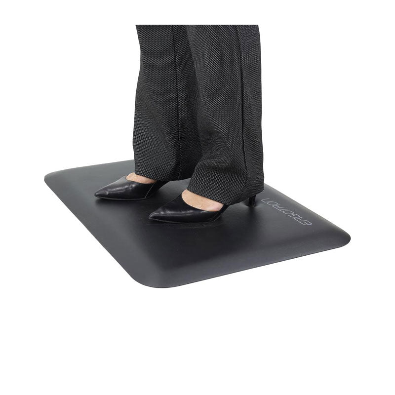 Ergotron WorkFit Floor Mat 98-080-060, anti-fatigue standing mat in use