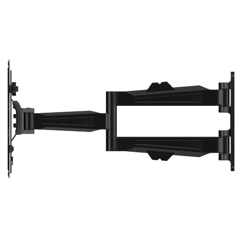 Crimson Medium Articulating TV Wall Mount A40, dual-monitor desk mount left-side extended view
