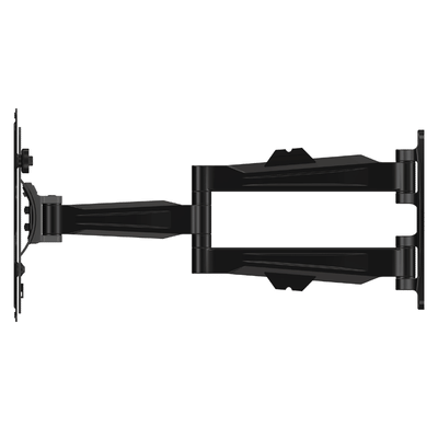Crimson Medium Articulating TV Wall Mount A40, dual-monitor desk mount left-side extended view