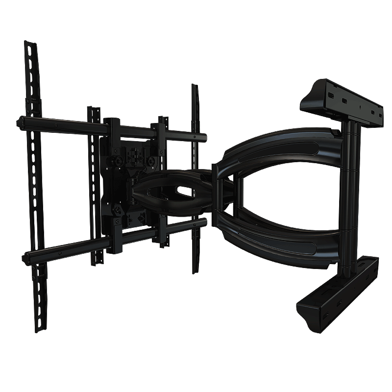 Crimson Extra Large Articulating TV Wall Mount A65, multi-display floor stand rear view
