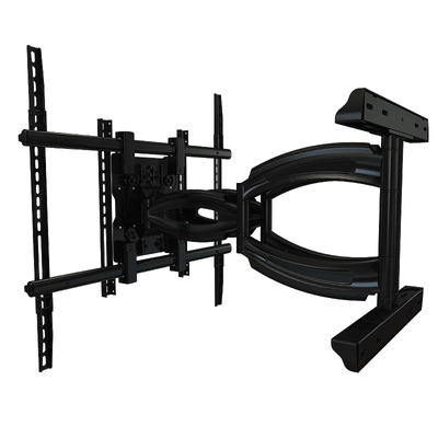 Crimson Extra Large Articulating TV Wall Mount A65, multi-display floor stand rear view