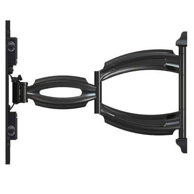 Crimson Extra Large Articulating TV Wall Mount A65, multi-display floor stand side view