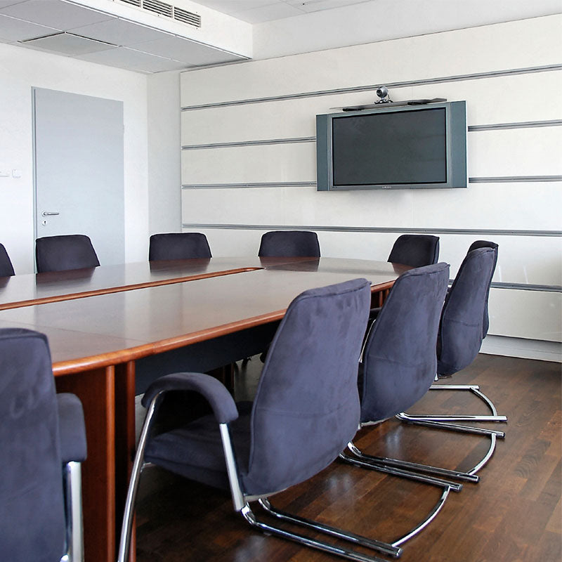 Peerless-AV Video-Conferencing Shelf Wall Mount ACC309, wall-mounted display in conference room