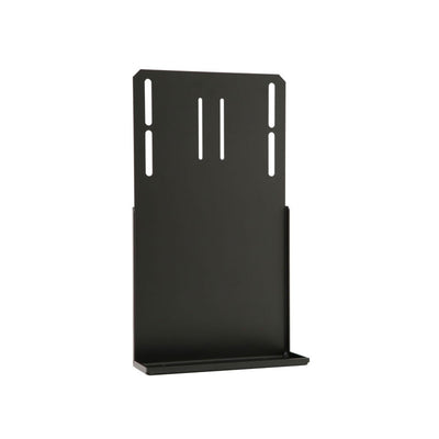 Peerless-AV VCR DVD Mount Connector ACC931, black equipment adapter bracket in a front view