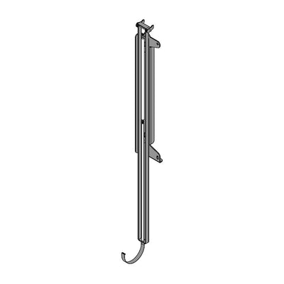 Peerless-AV Quick Release Kit ACC-QRP, display wall mount vertical rail side view