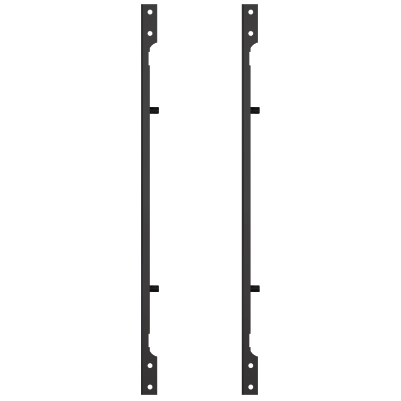 Crimson 400x200mm VESA Adapter Extender AD2400, pair of vertical display adapter brackets in a slim front view
