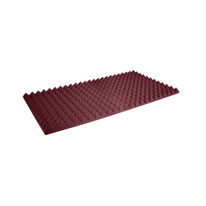 Auralex Acoustics 2 inch Pyramid StudioFoam Sound Absorption Panels (Burgun