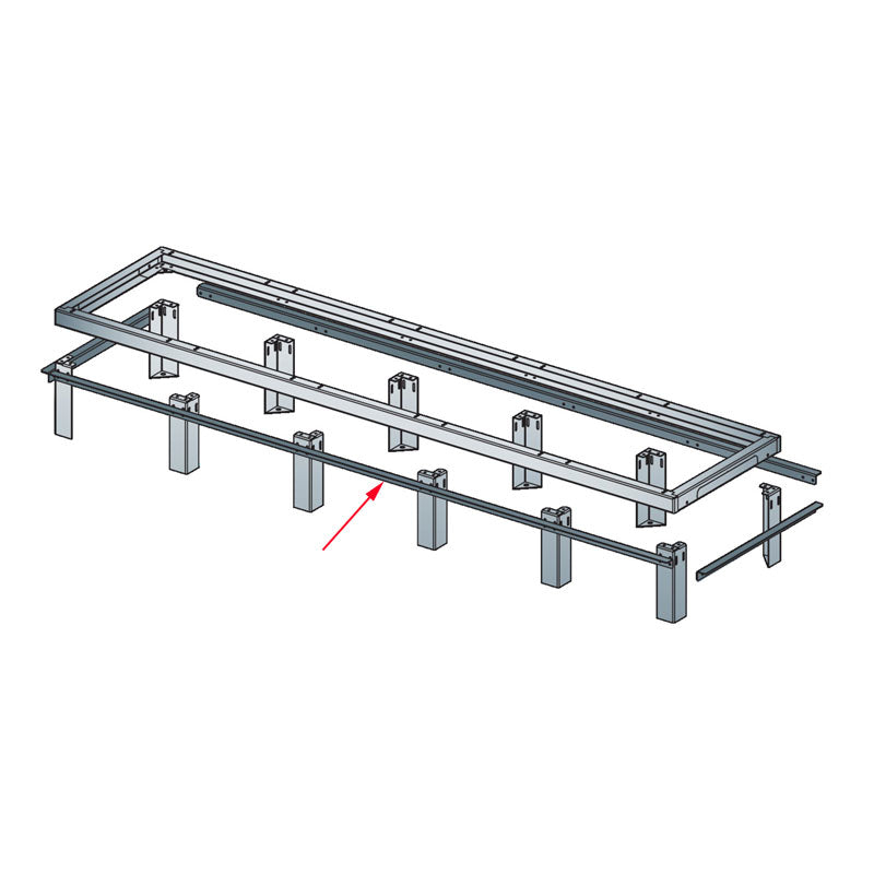 Middle Atlantic Support Angles (MRK Racks, 3 Bay, 26-31 D) ANGLE-3