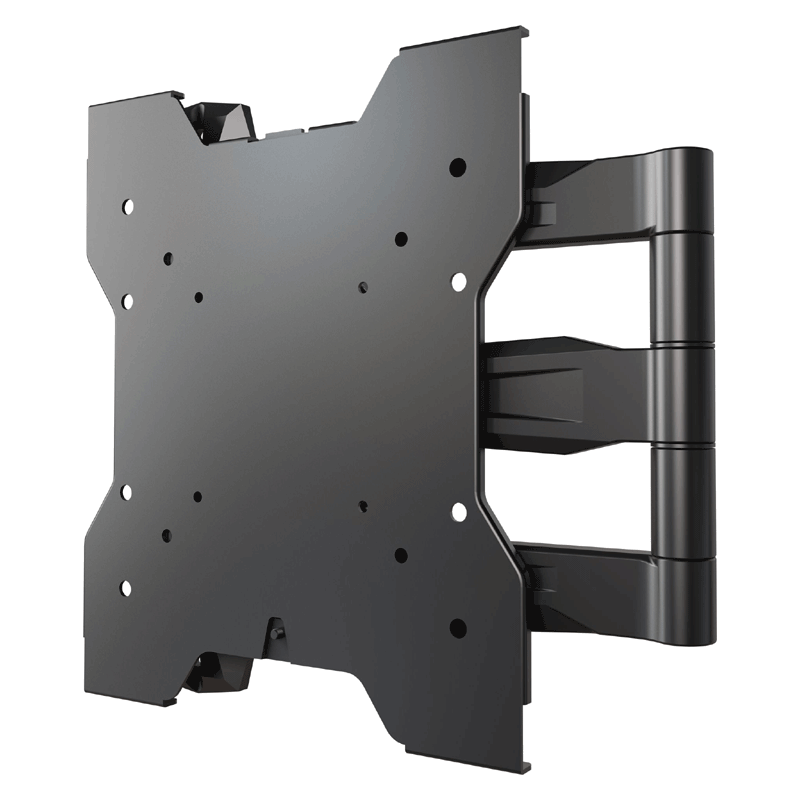 Crimson Ultra Thin Medium Articulating TV Wall Mount AU42, full-motion television wall mount in a rear view