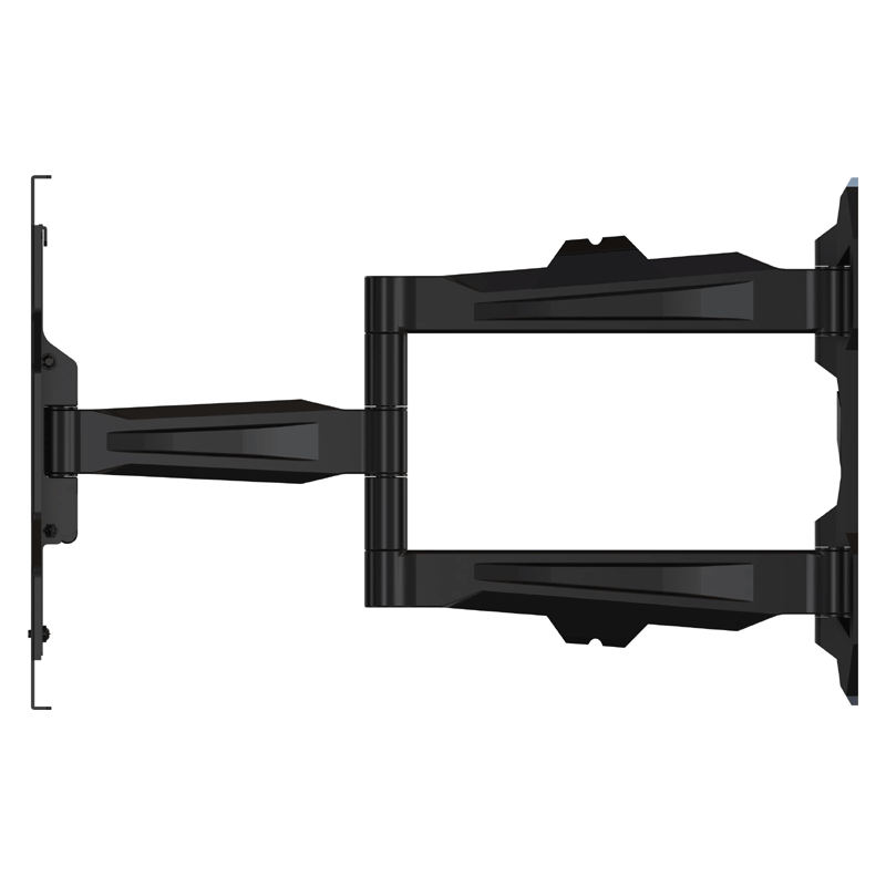 Crimson Ultra Thin Medium Articulating TV Wall Mount AU42, full-motion television wall mount fully extended in a side view